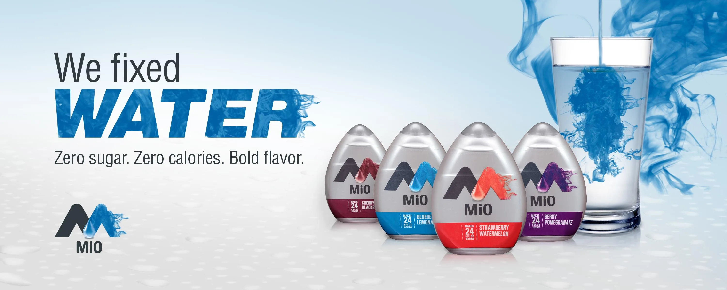 MiO 'We Fixed Water' banner